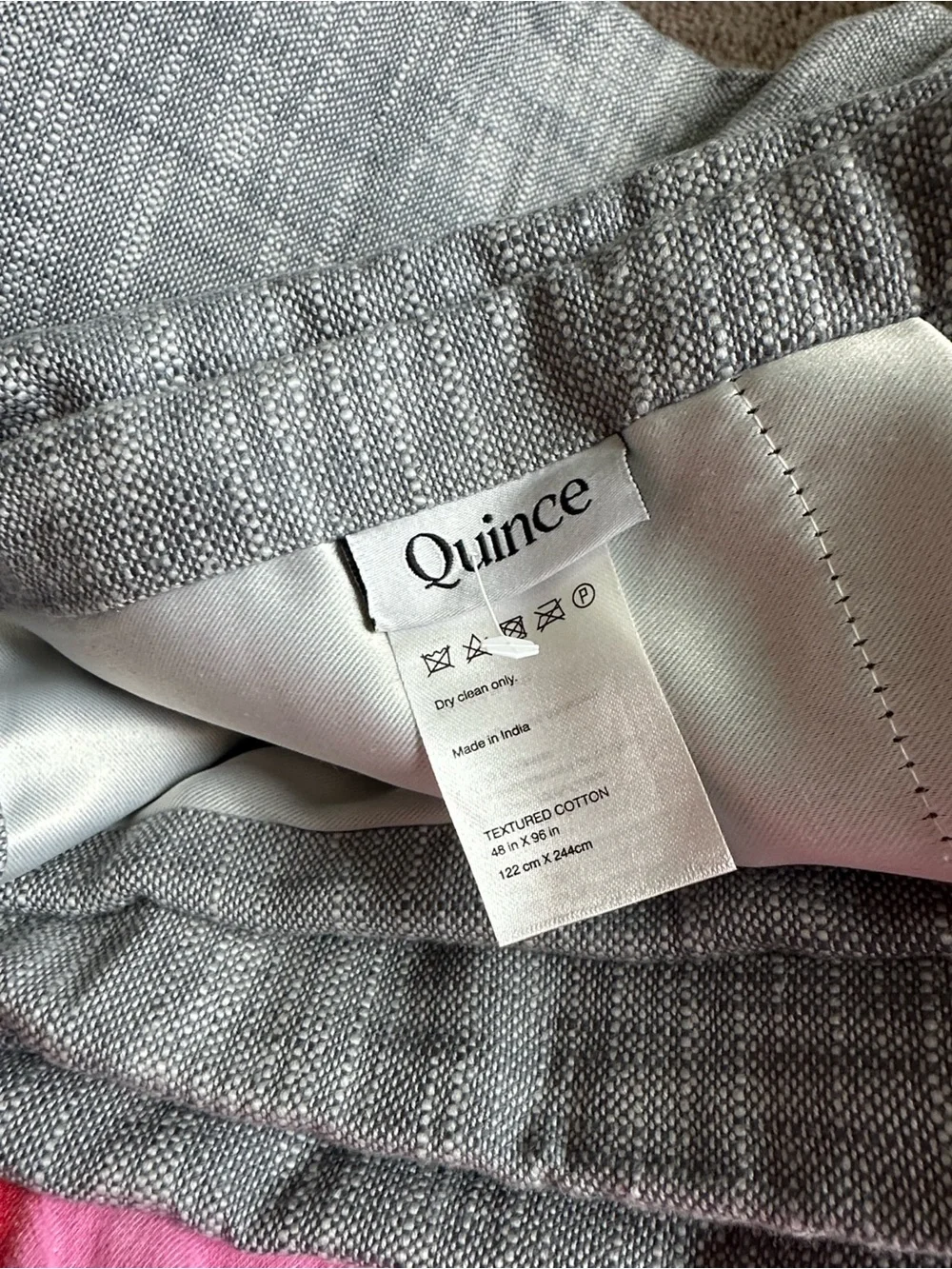 Quince Textured Cotton Room Darkening Curtain Panel